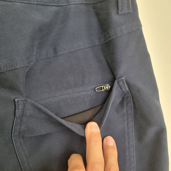 Lululemon Mens 32X27 True Navy ABC Crop Pant Relaxed Utilitech Stretch Casual - Picture 13 of 14